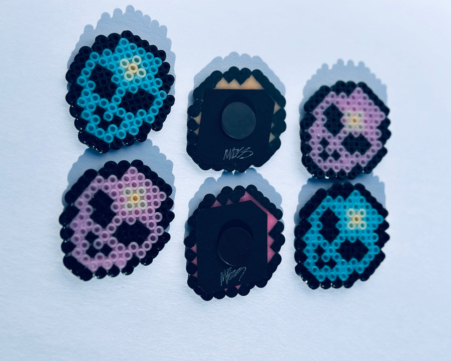 Perler Bead Alien Magnets