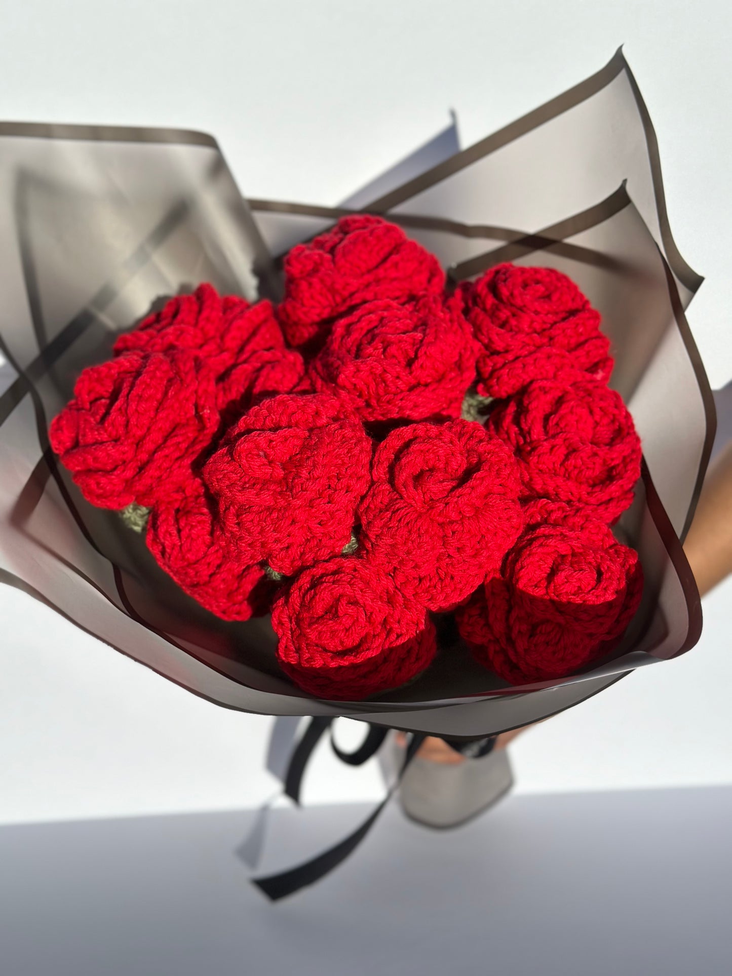 Crochet Rose Bouquet